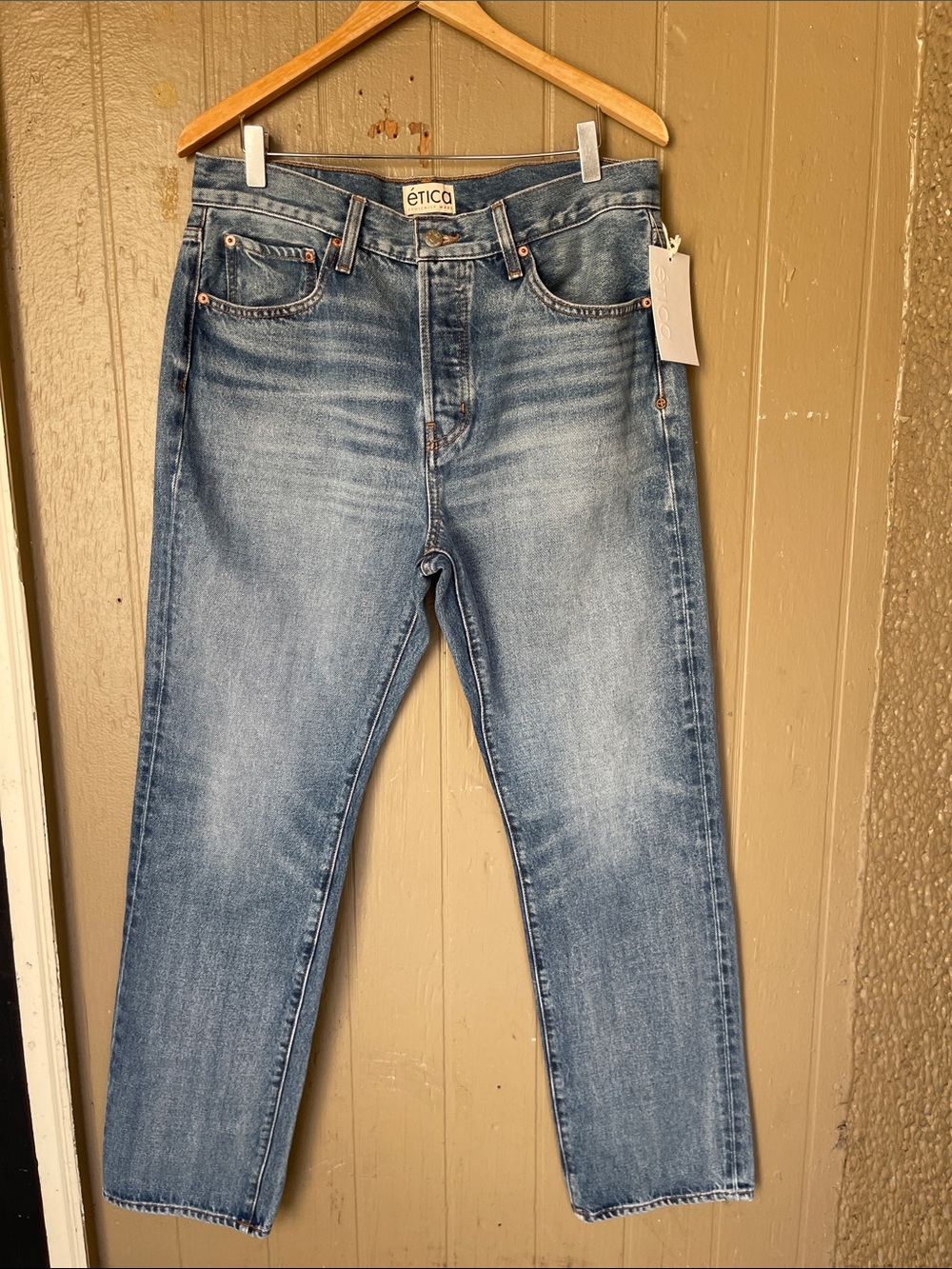 Etica The Kingston Relaxed Waterside Men's Straight-Leg Jeans Size 32